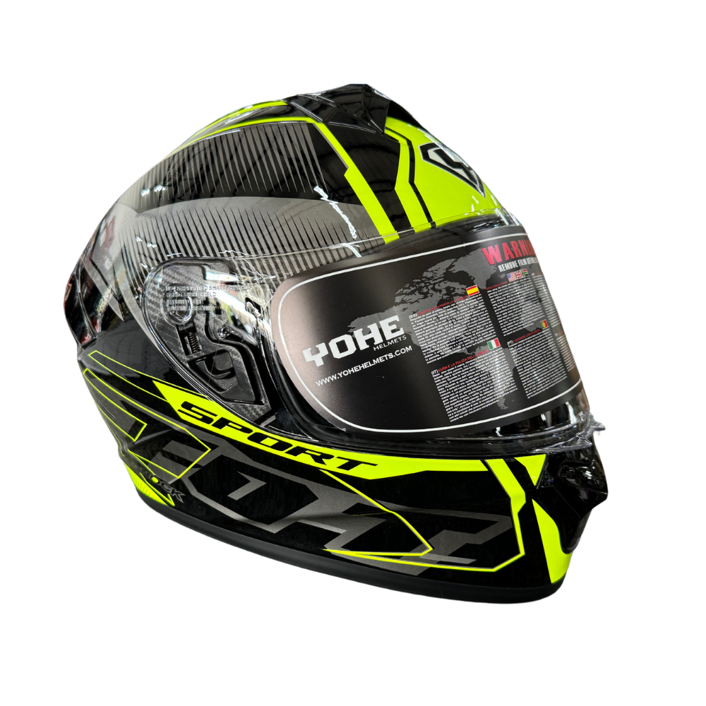 MC Auto: YOHE 977 9#D Flou Yellow Helmet