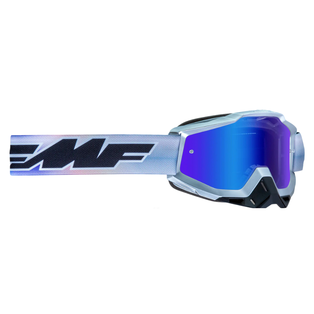 MC Auto: FMF PowerBomb Afterburn Blue Mirror Goggle