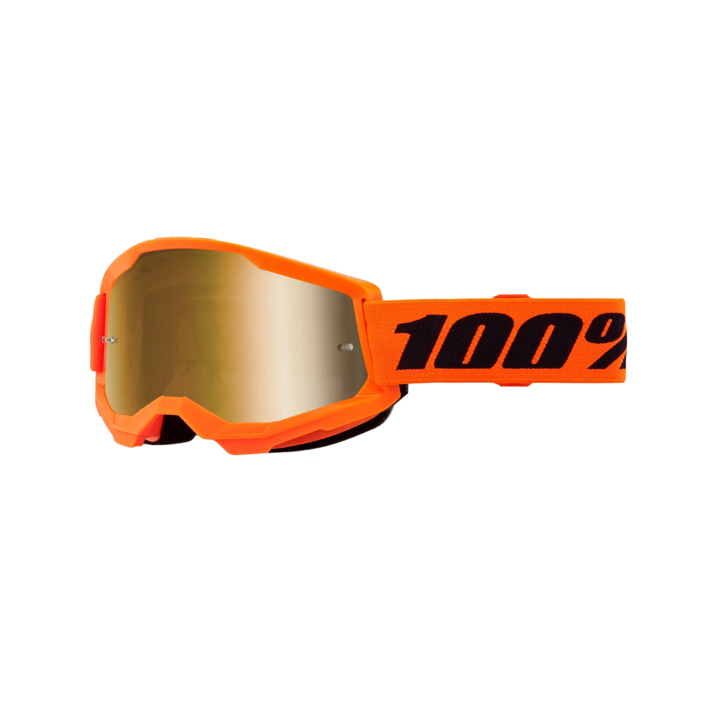 100% Strata2 Orange/Gold Mirror Goggle