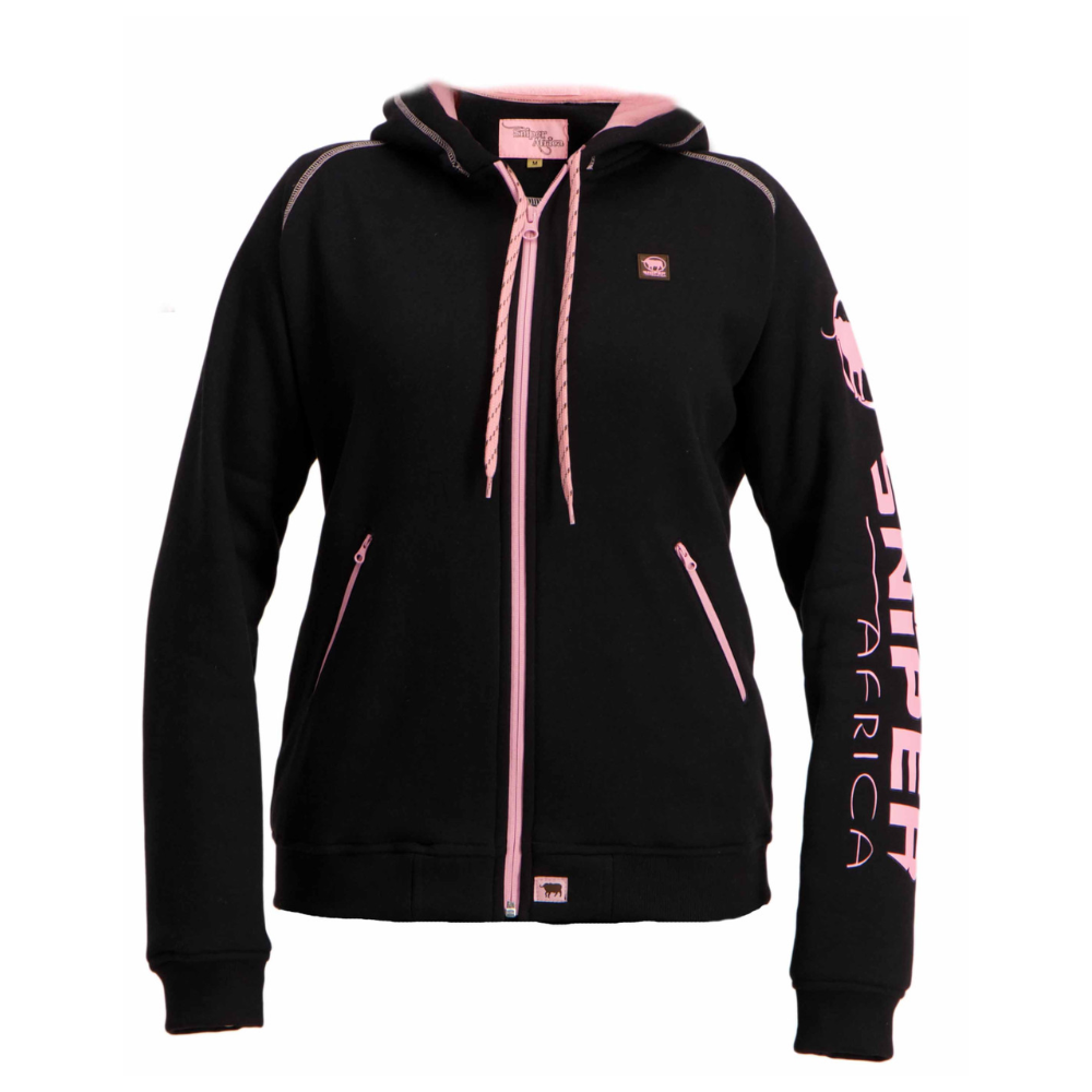 MC Auto: Sniper Africa Ladies 3D Reactor Black/Pink Fleece Hoody