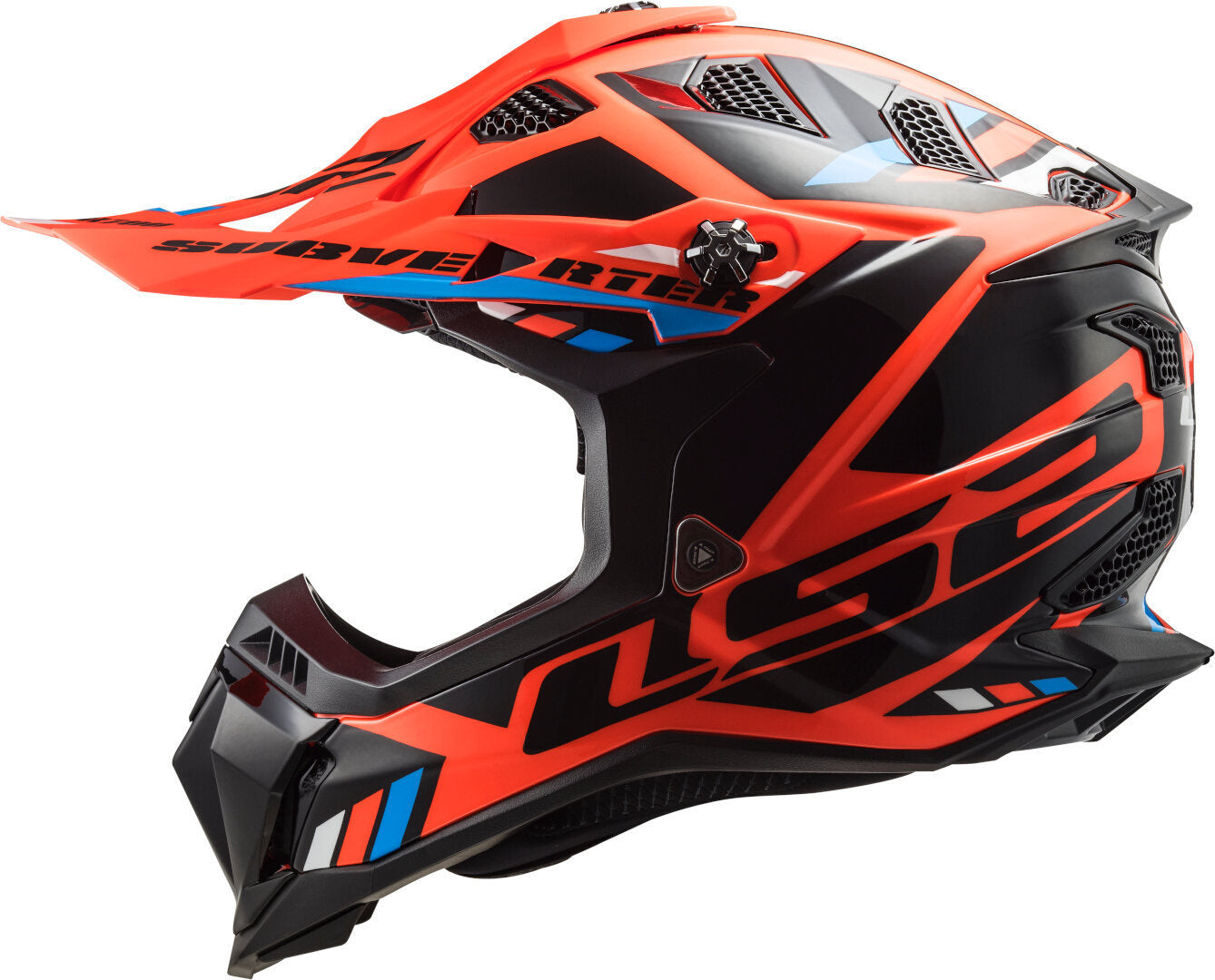LS2 MX700 Subverter Evo Stomp Black/Neon Orange Motocross Helmet