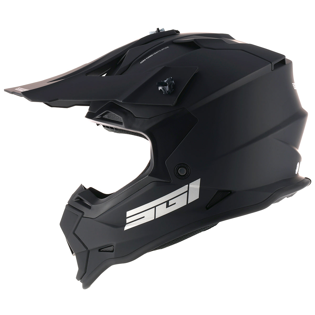 SGI Rapid Youth MX Matt Black Helmet