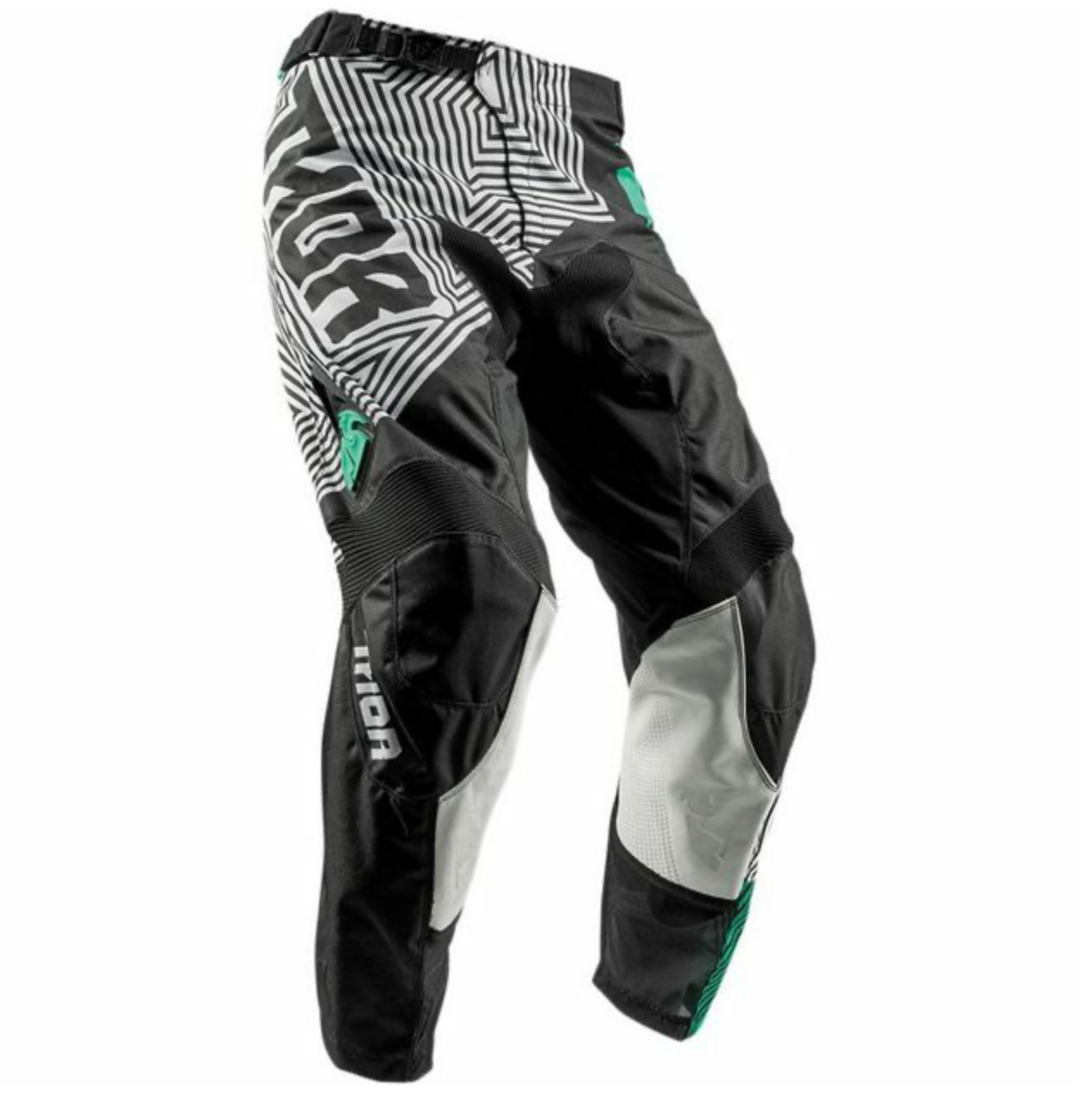 Thor Pulse Geo Black/Teal Pants