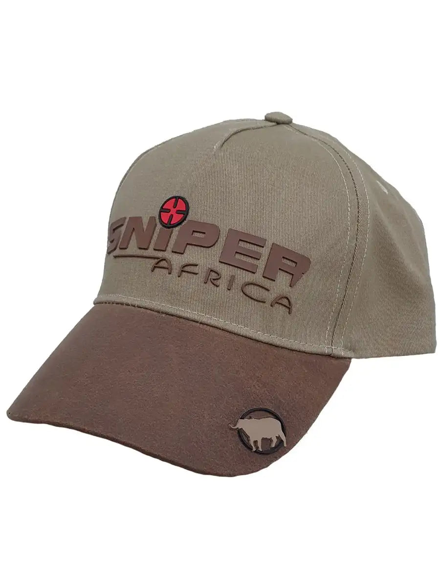 Sniper Africa Khaki Rustic Peak Cap