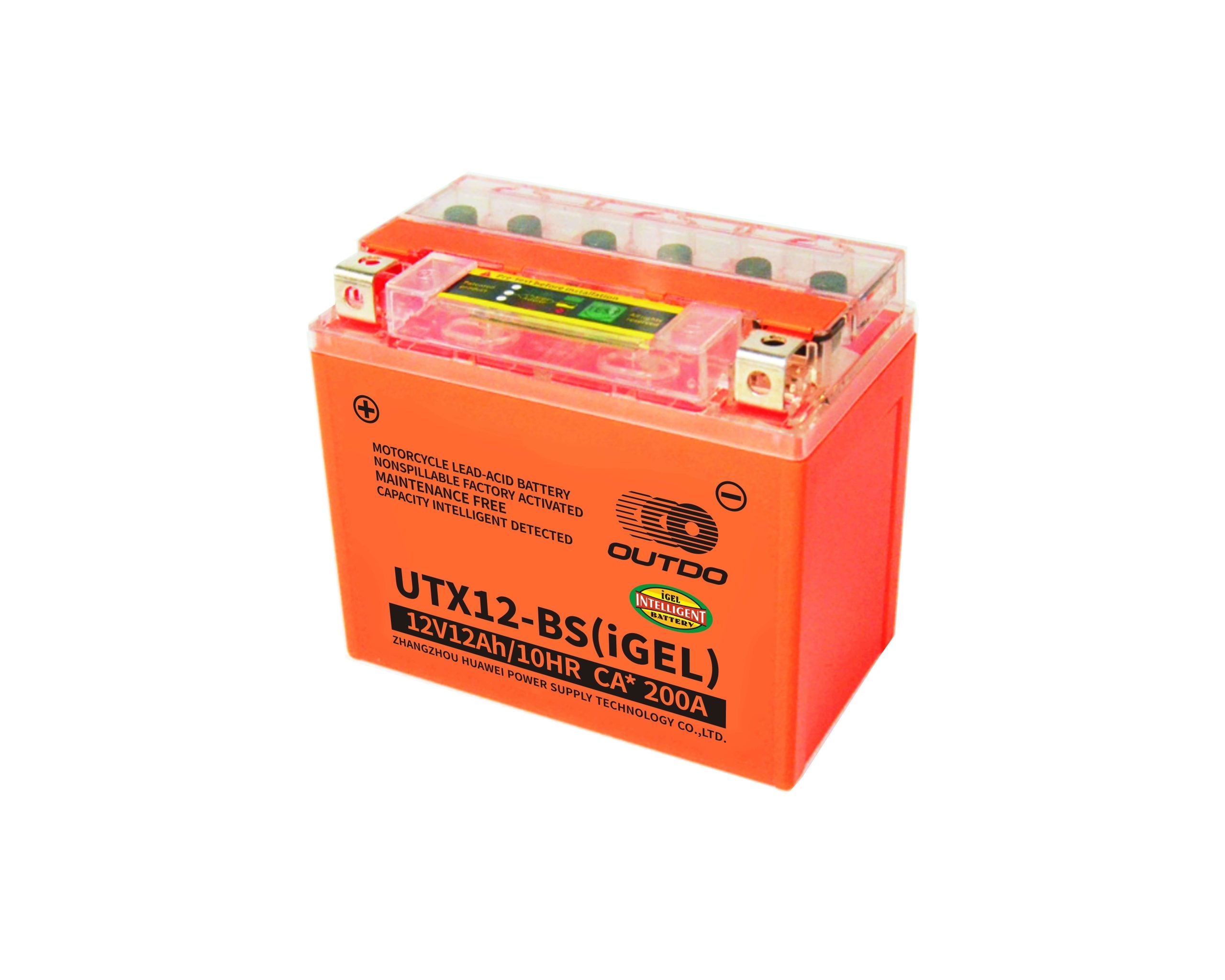 OUTDO UTX12-BS (IGEL) – Motorcycle Battery – 12V-12Ah