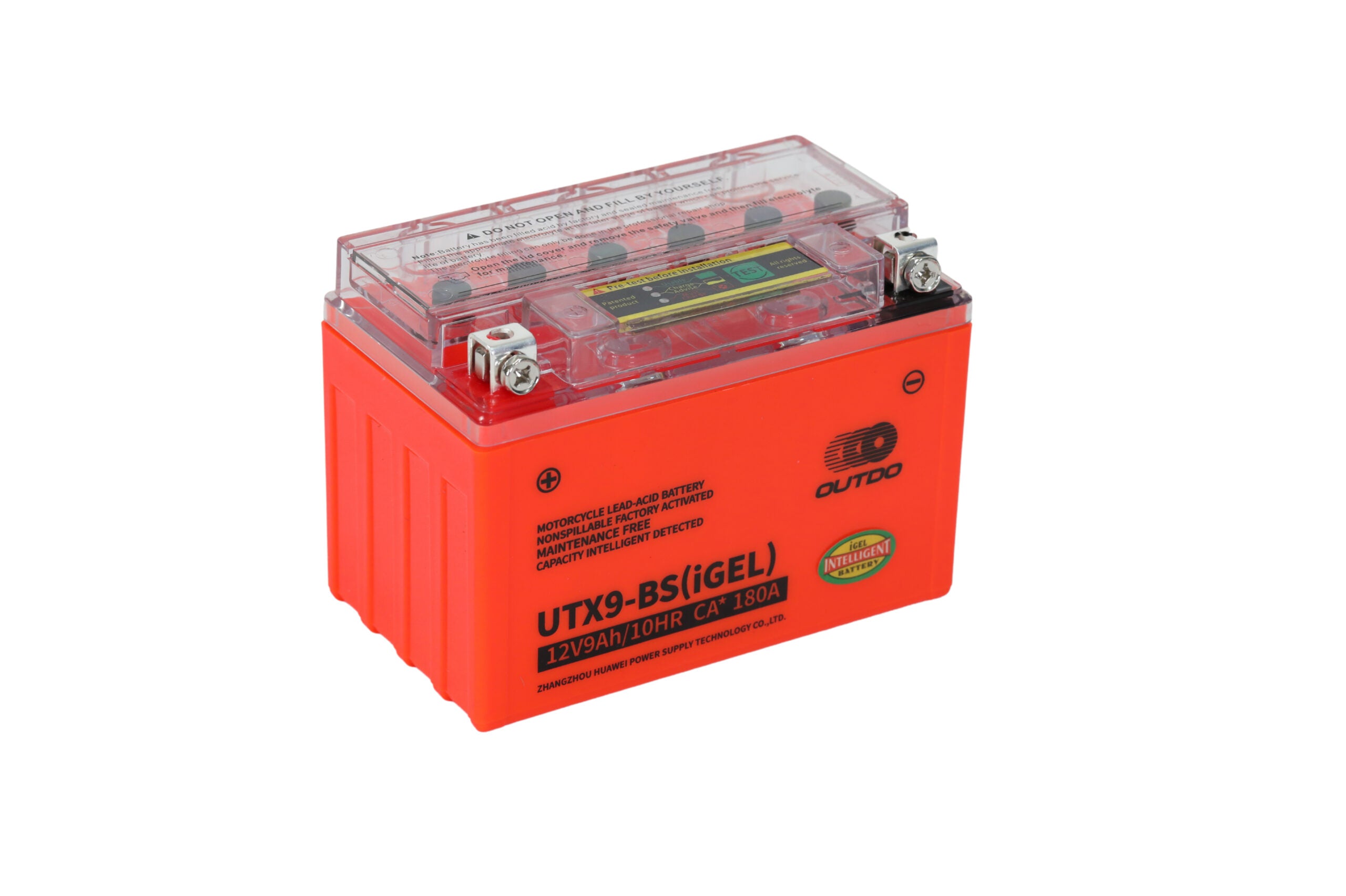 OUTDO UTX9-BS (IGEL) – Motorcycle Battery – 12V-9Ah