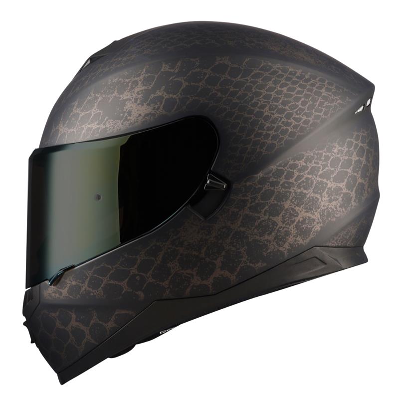 Spirit Encounter Raptor Gun-Metal Motorcycle Helmet