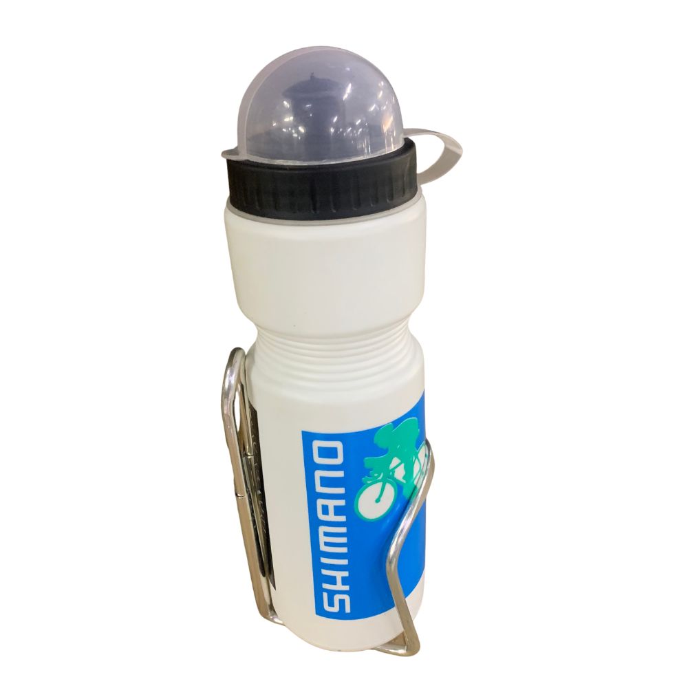 Shimano White Water Bottle + Cage