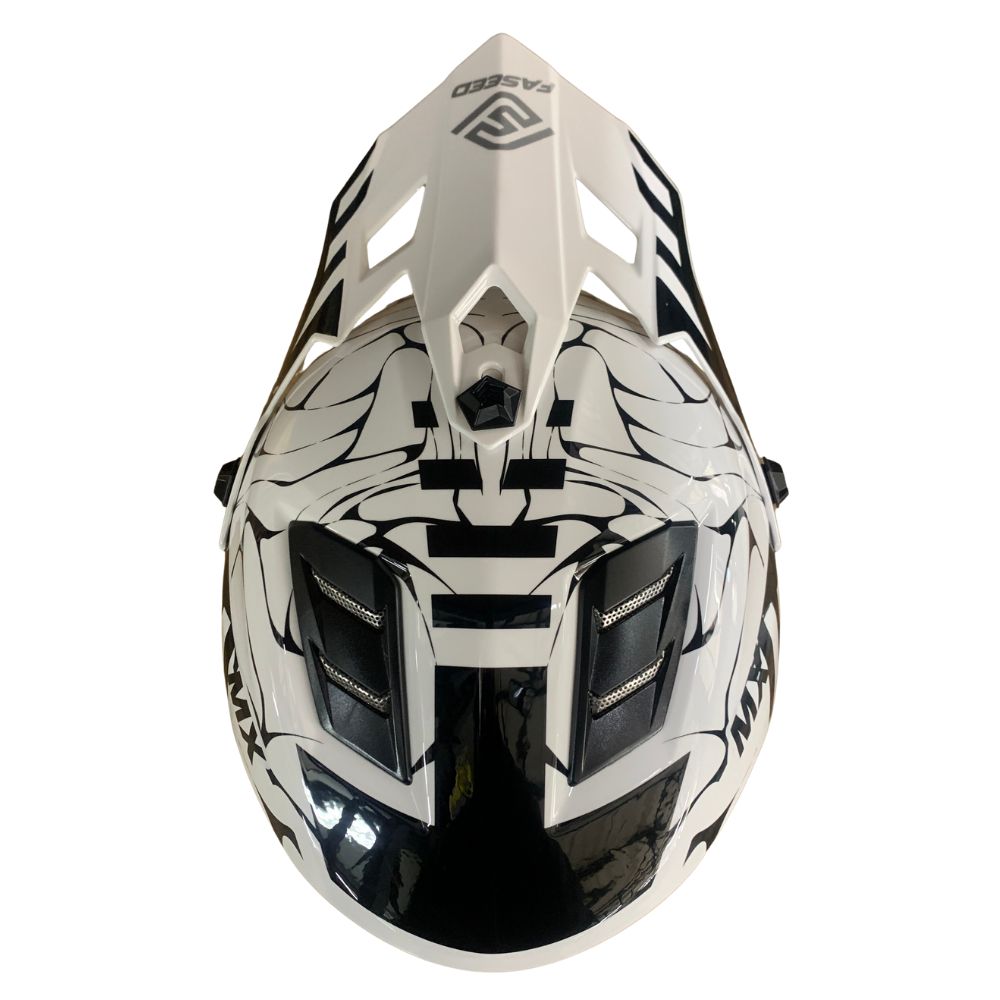 Faseed FS-618 Kids Alert White/Black Helmet