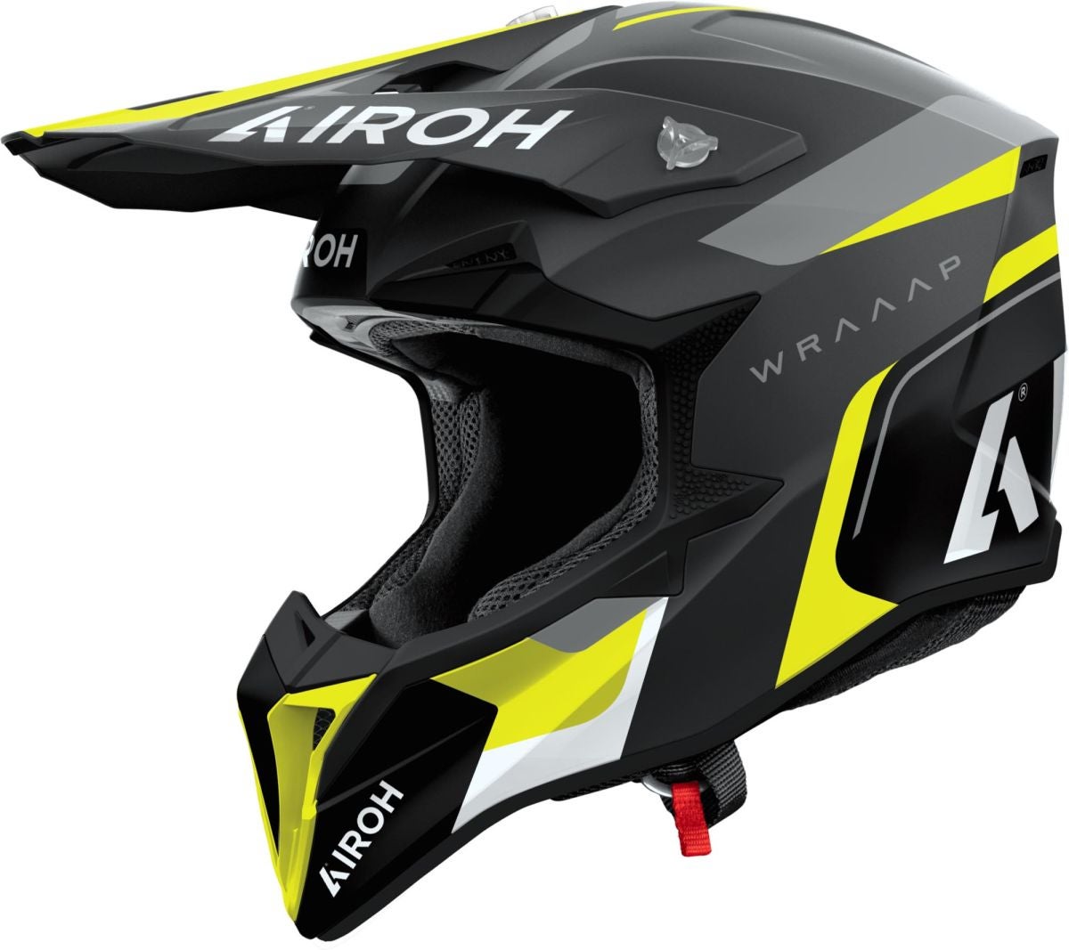 Airoh Wraaap Conquer Yellow Matt MX Helmet