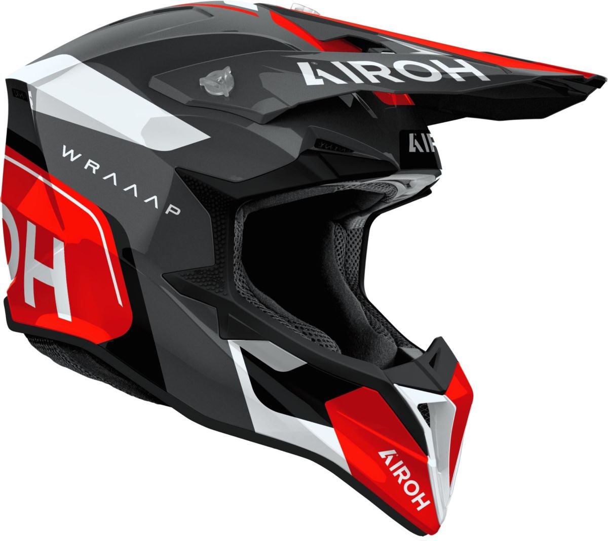 Airoh Wraaap Conquer Red Gloss MX Helmet