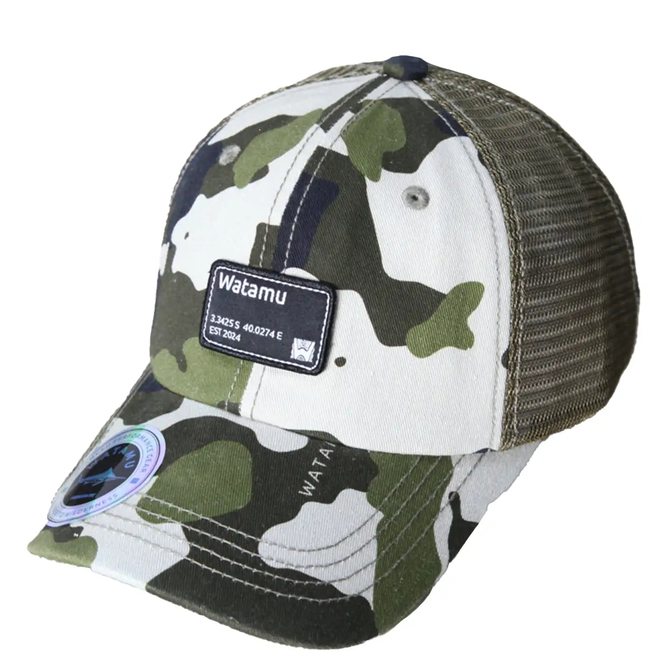 Watamu Tofu Olive Camo Trucker Cap