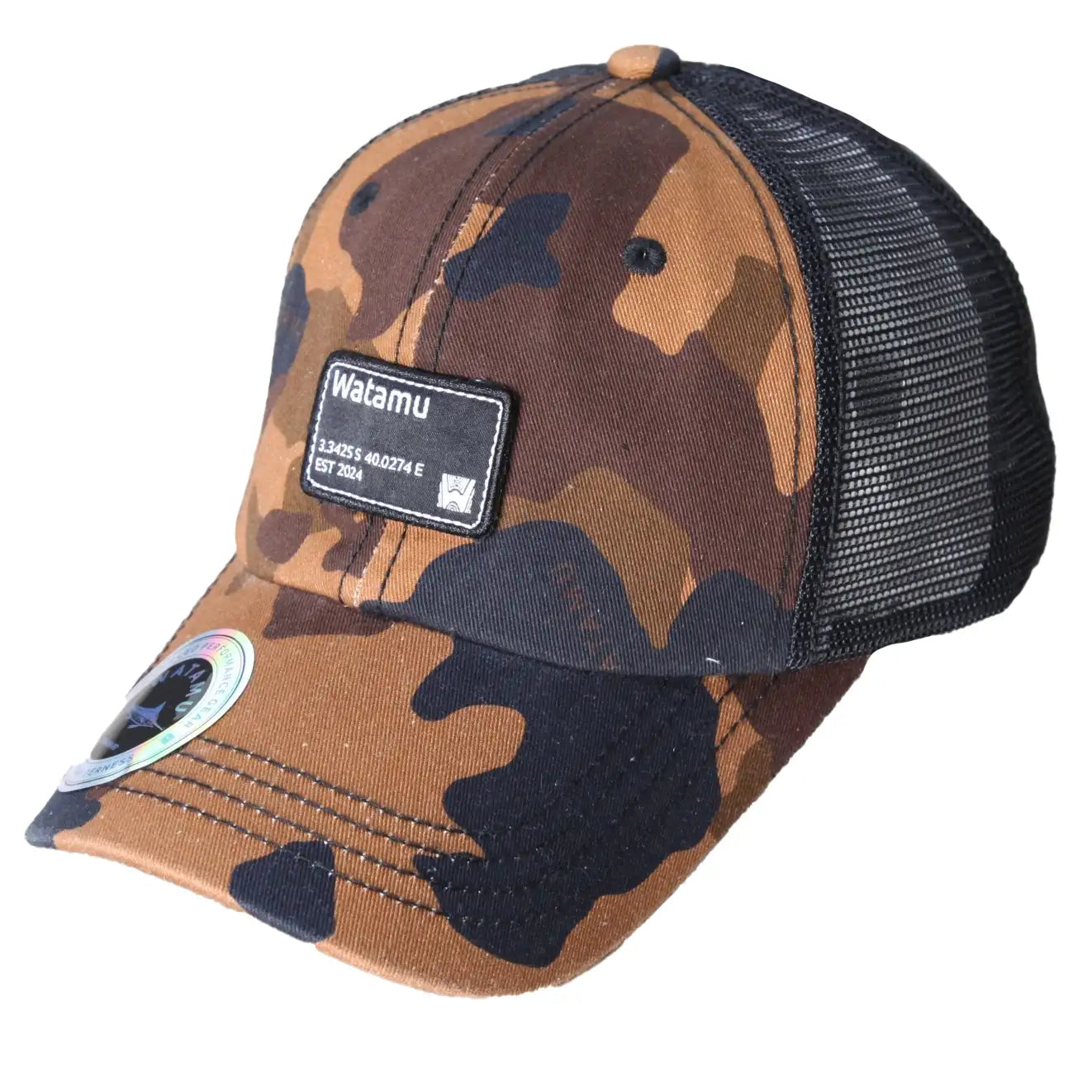 Watamu Rubondo Salmon Camo Trucker Cap