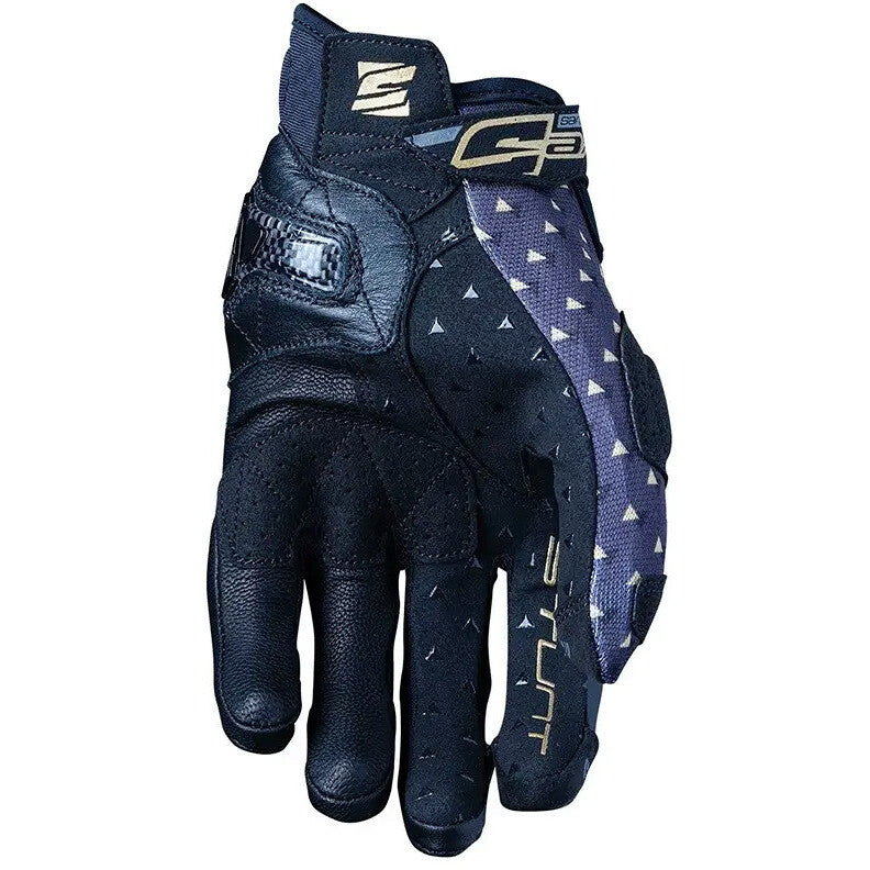 Five Gloves Evo Stunt Replica Black/Diamond Woman's Motorcycle Gloves