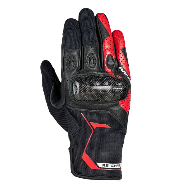 Ixon RS Charly Black/Red Motorcycle Gloves