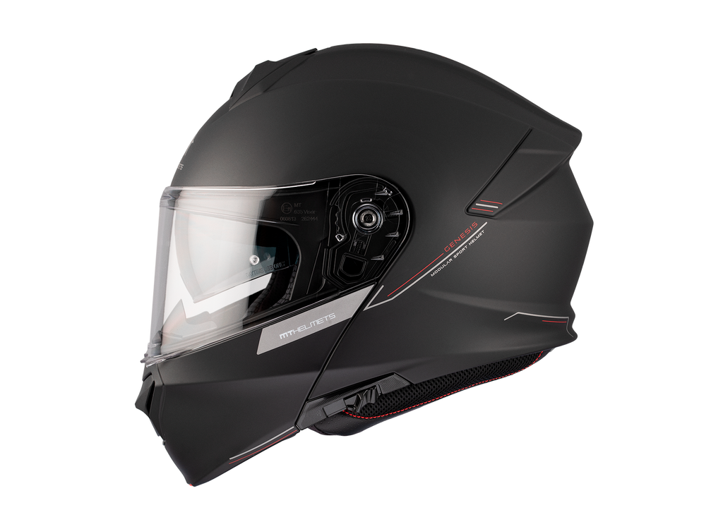 MT Genesis SV Flip-Up Matt Black Motorcycle Helmet