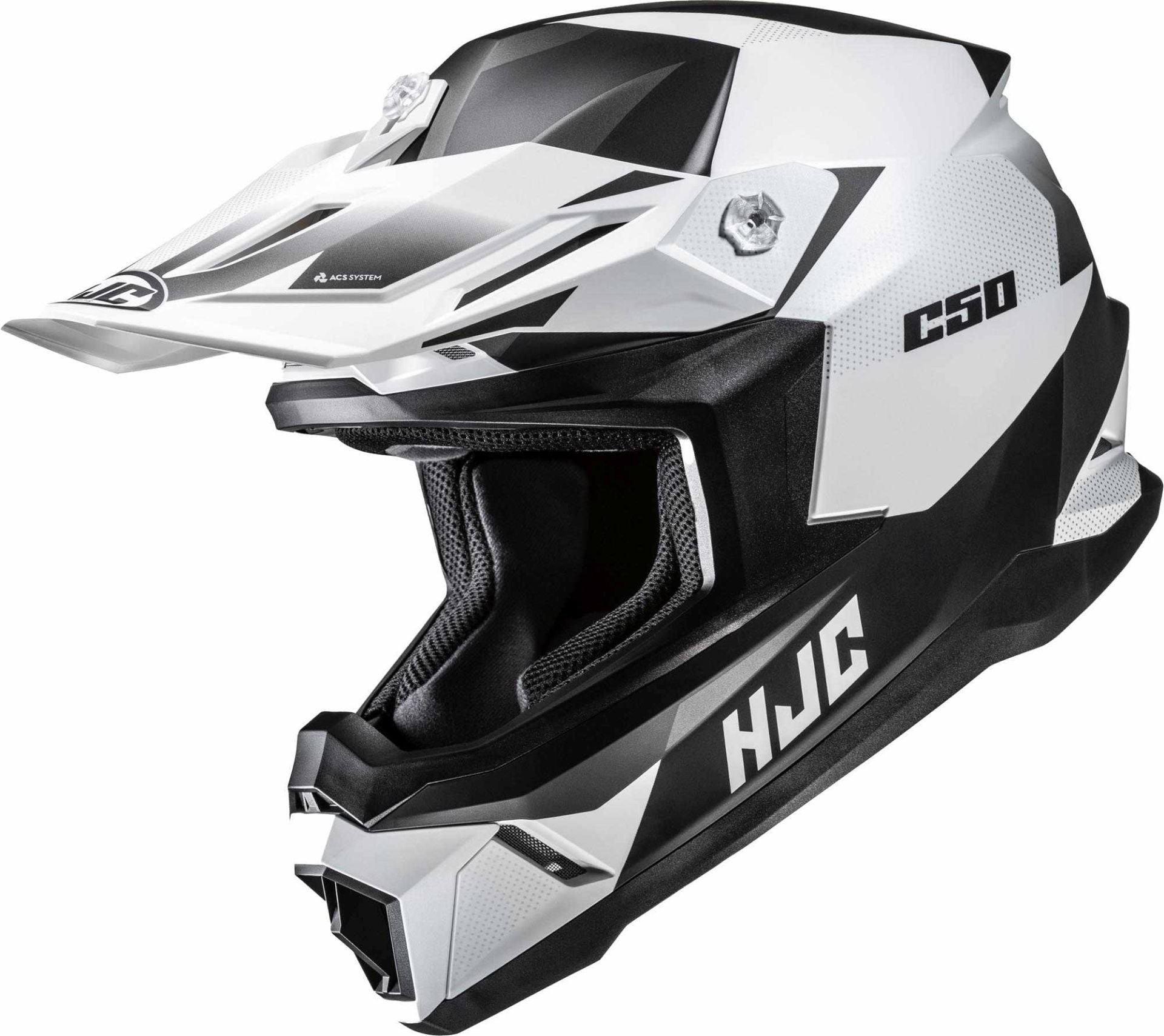 HJC C50 Slide Black/White/Grey Helmet