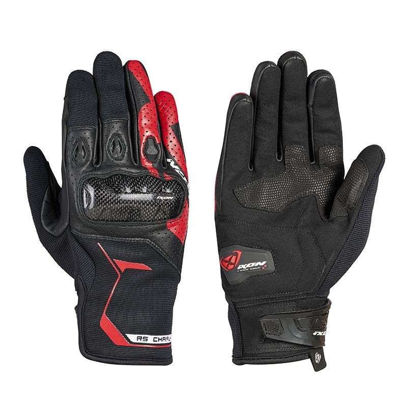 Ixon RS Charly Black/Red Motorcycle Gloves
