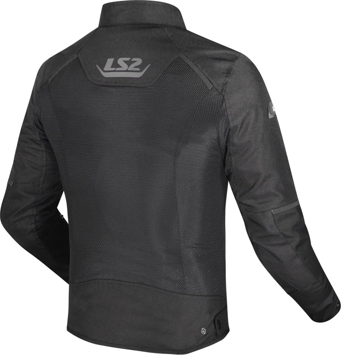 LS2 Breeze Man Waterproof Motorcycle Textile Black Jacket