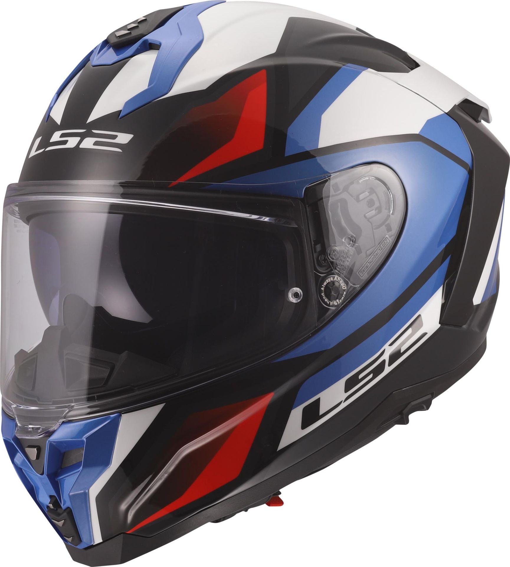 LS2 FF817 Challenger II Viper White/Blue/Red Helmet