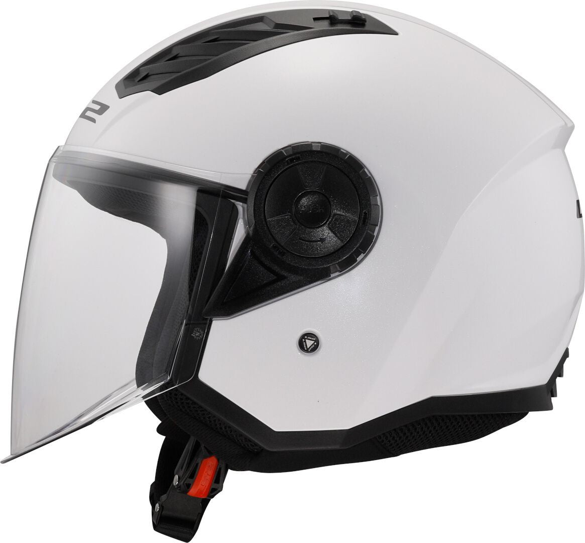 LS2 OF616 AirFlow II Gloss White Open Face Helmet