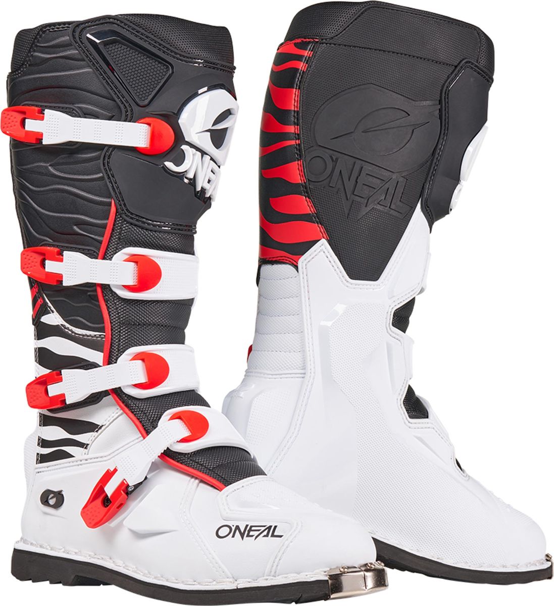 O'Neal 3SRS Zebra Black/White/Red MX Boots
