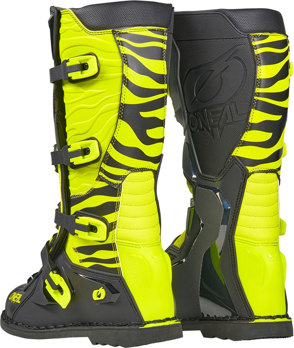 O'Neal 3SRS Zebra Black/Neon Yellow MX Boots