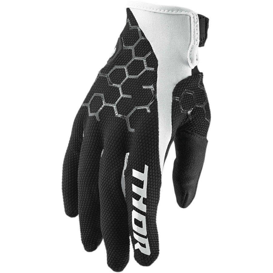 Thor Draft Black/White Gloves
