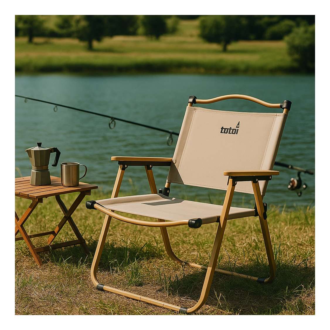 Totai Beige Beach Chair