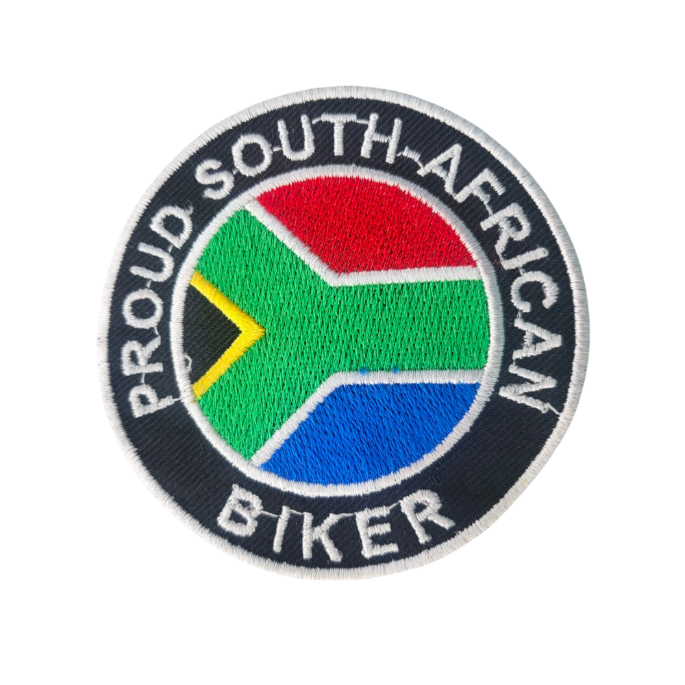 MC Auto: Motorcycle Waistcoat Patch With Proud SA Biker