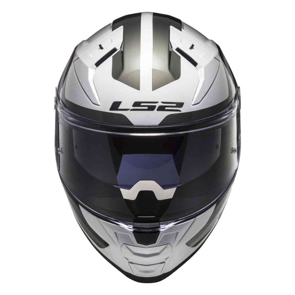 MC Auto: LS2 FF811 Vector II Metric White/Titanium/Silver Helmet