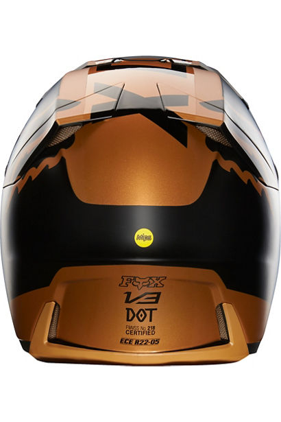 MC Auto: Fox V3 Moth LE Copper Helmet