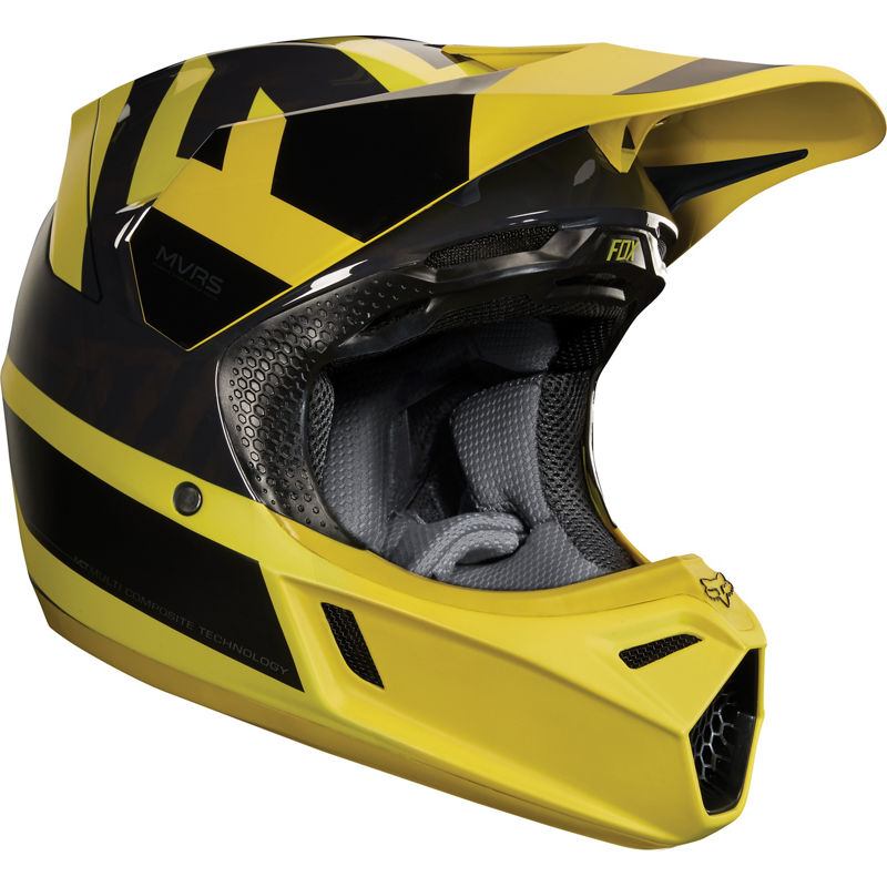 MC Auto: Fox V3 Preest Dark Yellow Helmet