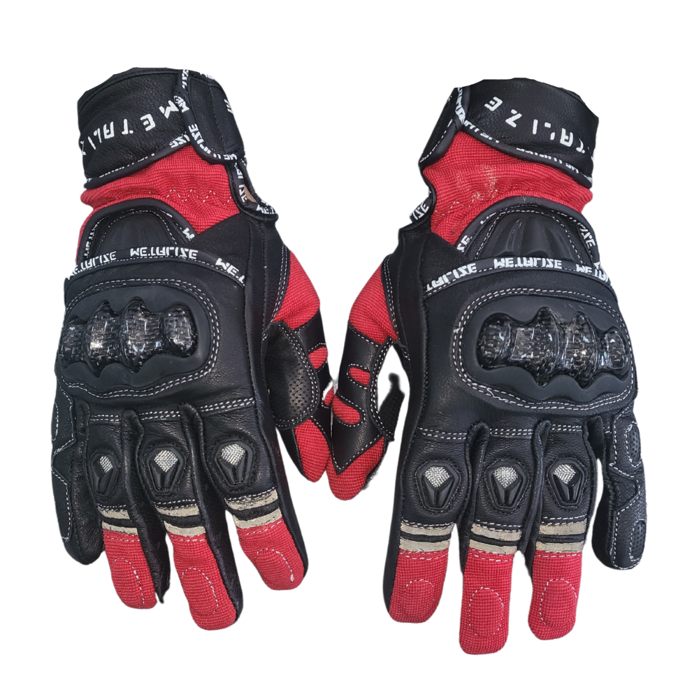 MC Auto: Metalize 261 Red/Black Shorty Gloves