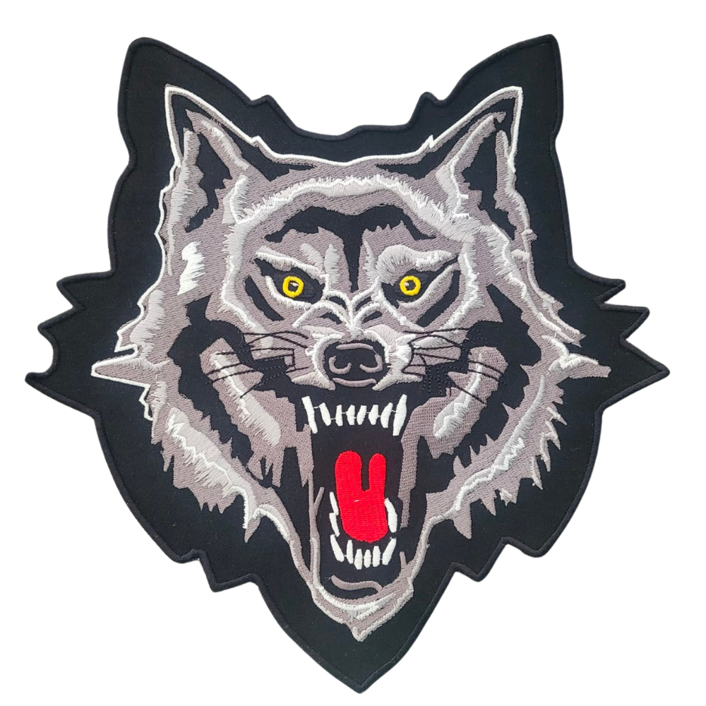 MC Auto: Motorcycle Waistcoat Patch With Wolf