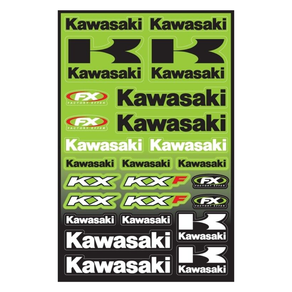 MC Auto: FX Kawasaki Generic Sticker Sheet