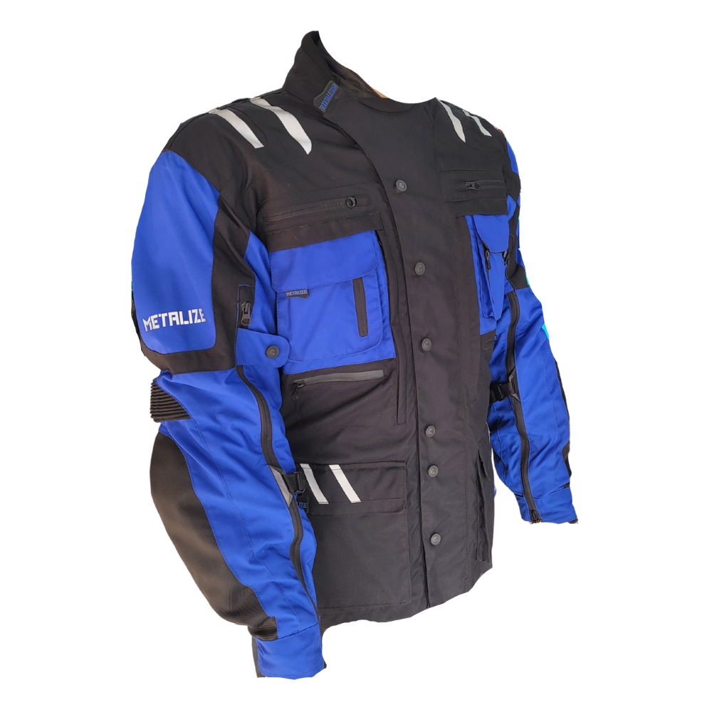 MC Auto: Metalize Textile 422 Black/Blue Jacket
