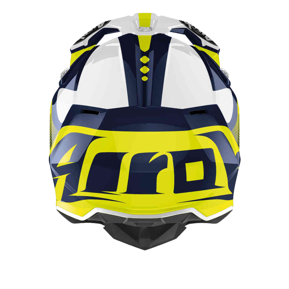 MC Auto: Airoh Wraap Raze Blue Gloss Helmet
