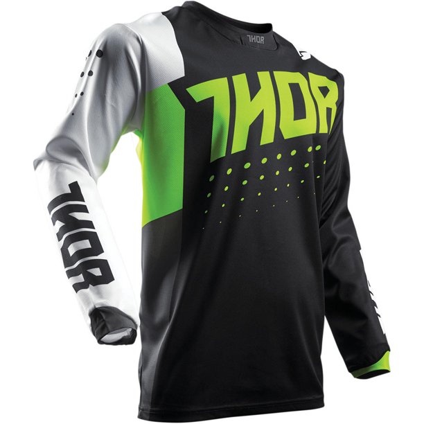 MC Auto: Thor Pulse Aktiv Lime/Black Jersey