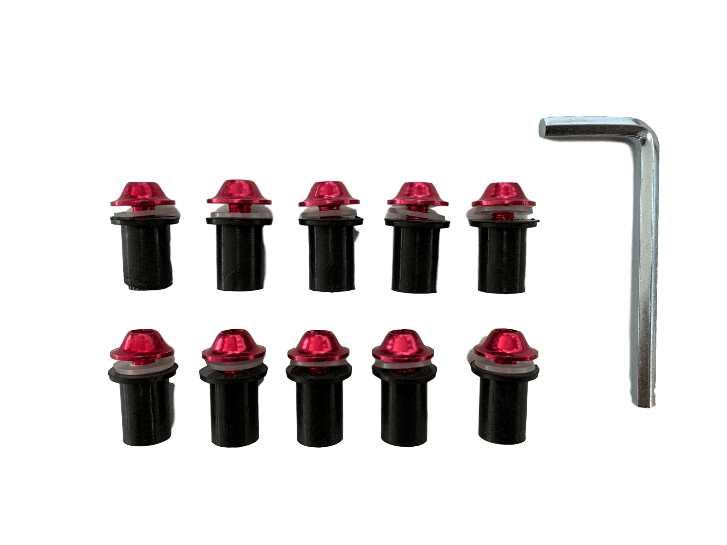 MC Auto: Rotracc Red Screen Bolts