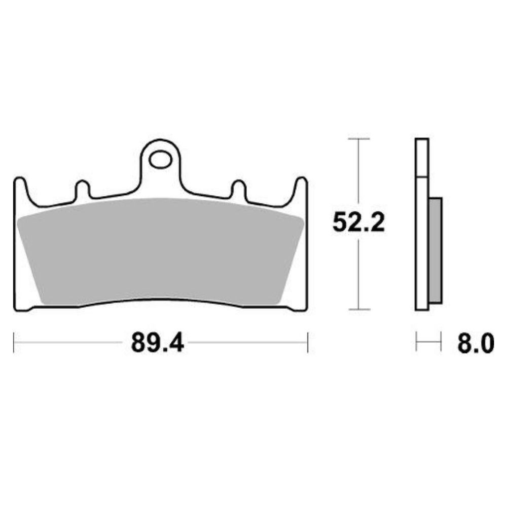 MC Auto: SBS 686HS Front Brake Pads