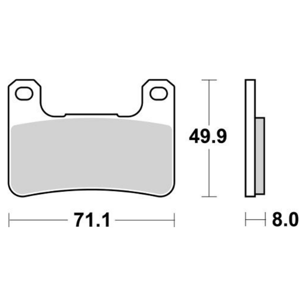 MC Auto: SBS 806HS Front Brake Pads