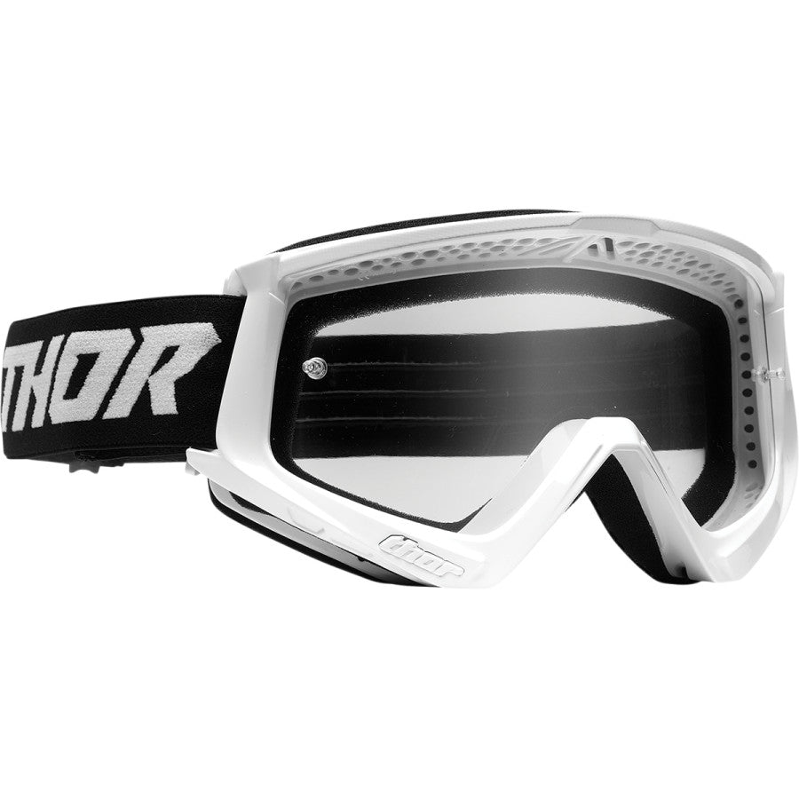 MC Auto: Thor Combat Racer White/Black Goggle