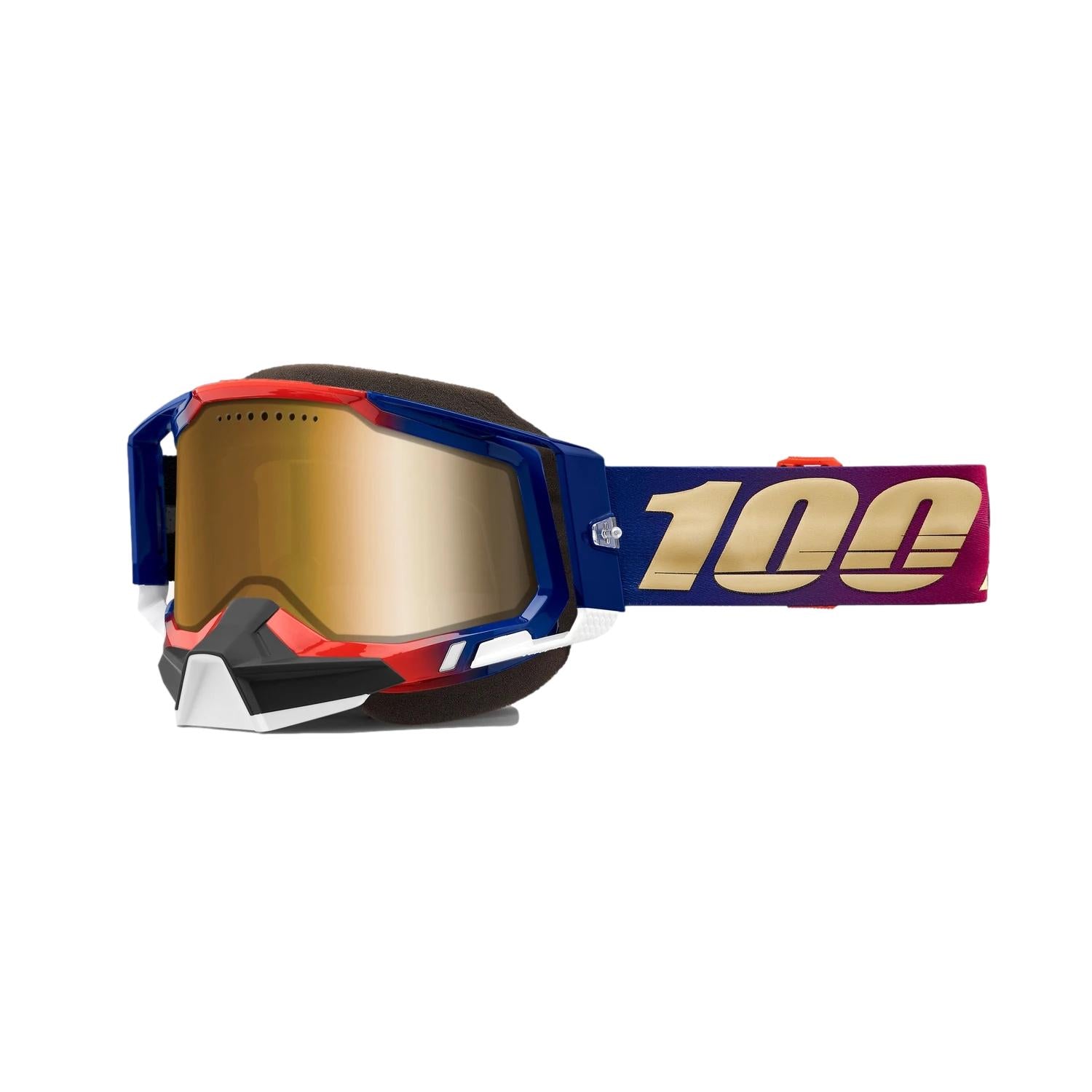 MC Auto: 100% Racecraft2 SnowMobile United Goggle