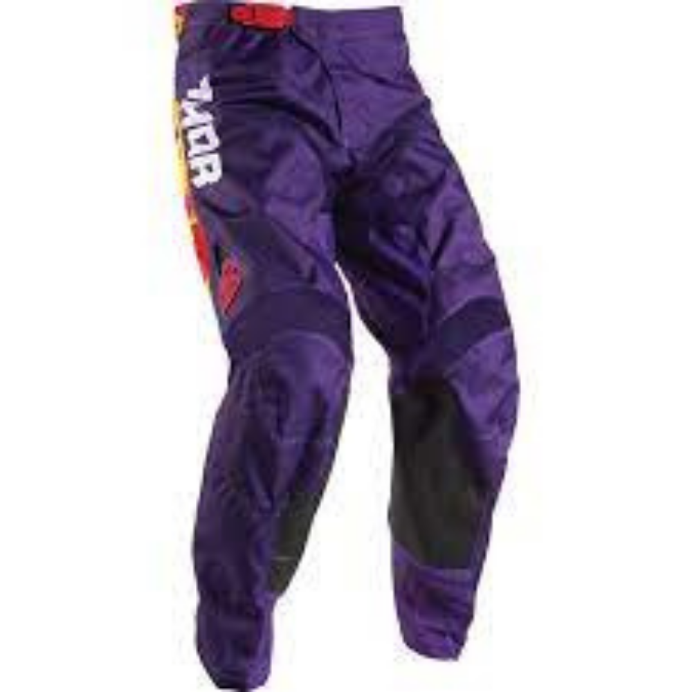 MC Auto: Thor Kids Pulse TyDy Purple/Fire Pants