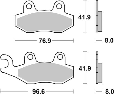 MC Auto: SBS 611LS Rear Brake Pads