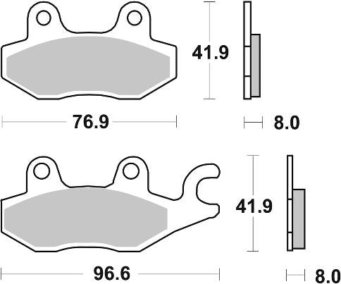 MC Auto: SBS 638LS Rear Brake Pads