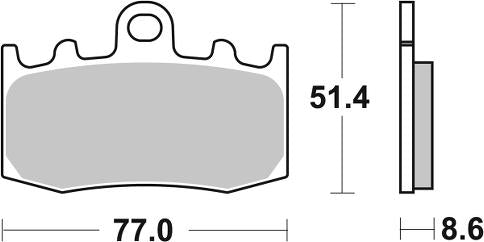MC Auto: SBS 796HS Front Brake Pads