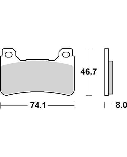 MC Auto: SBS 809HS Front Brake Pads
