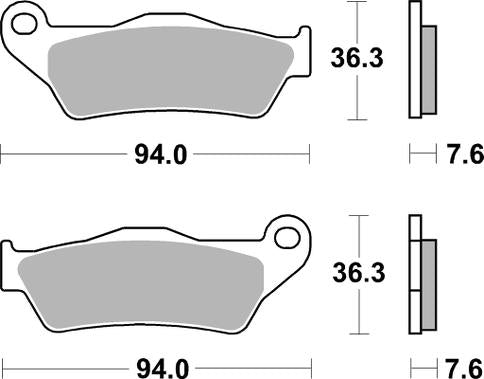 MC Auto: SBS 671LS Rear Brake Pads